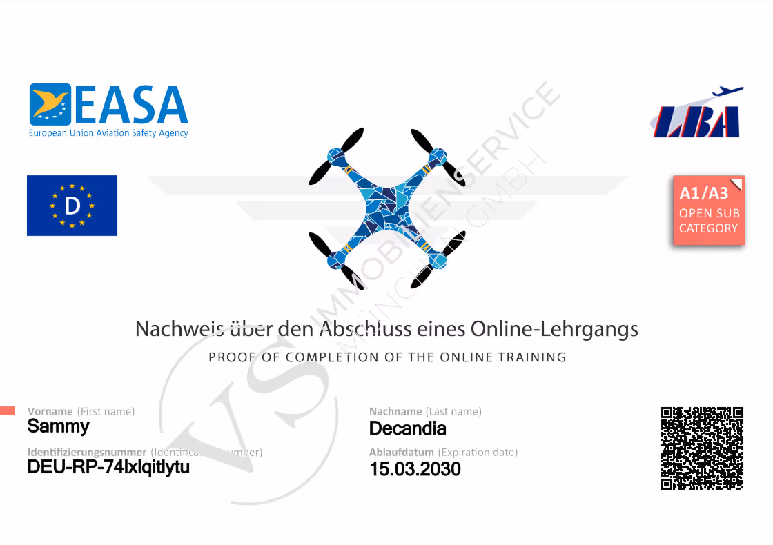 Fernpiloten Nachweis