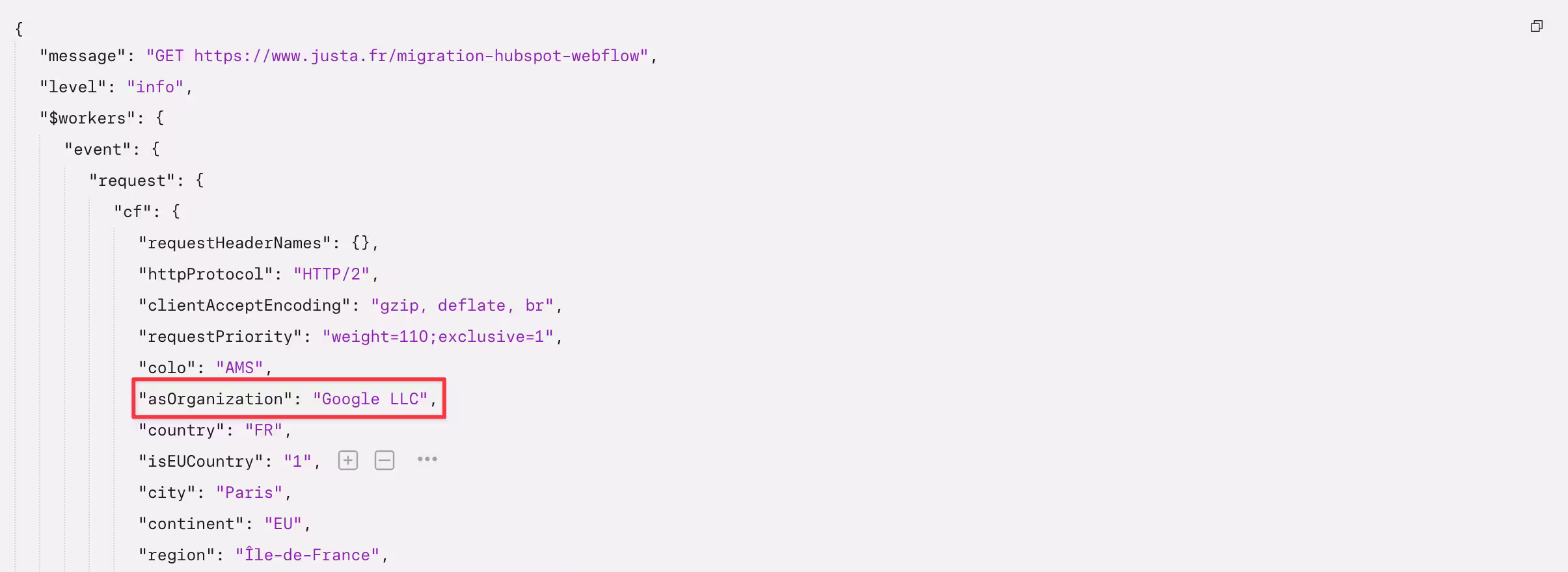 capture écran cloudflare worker log