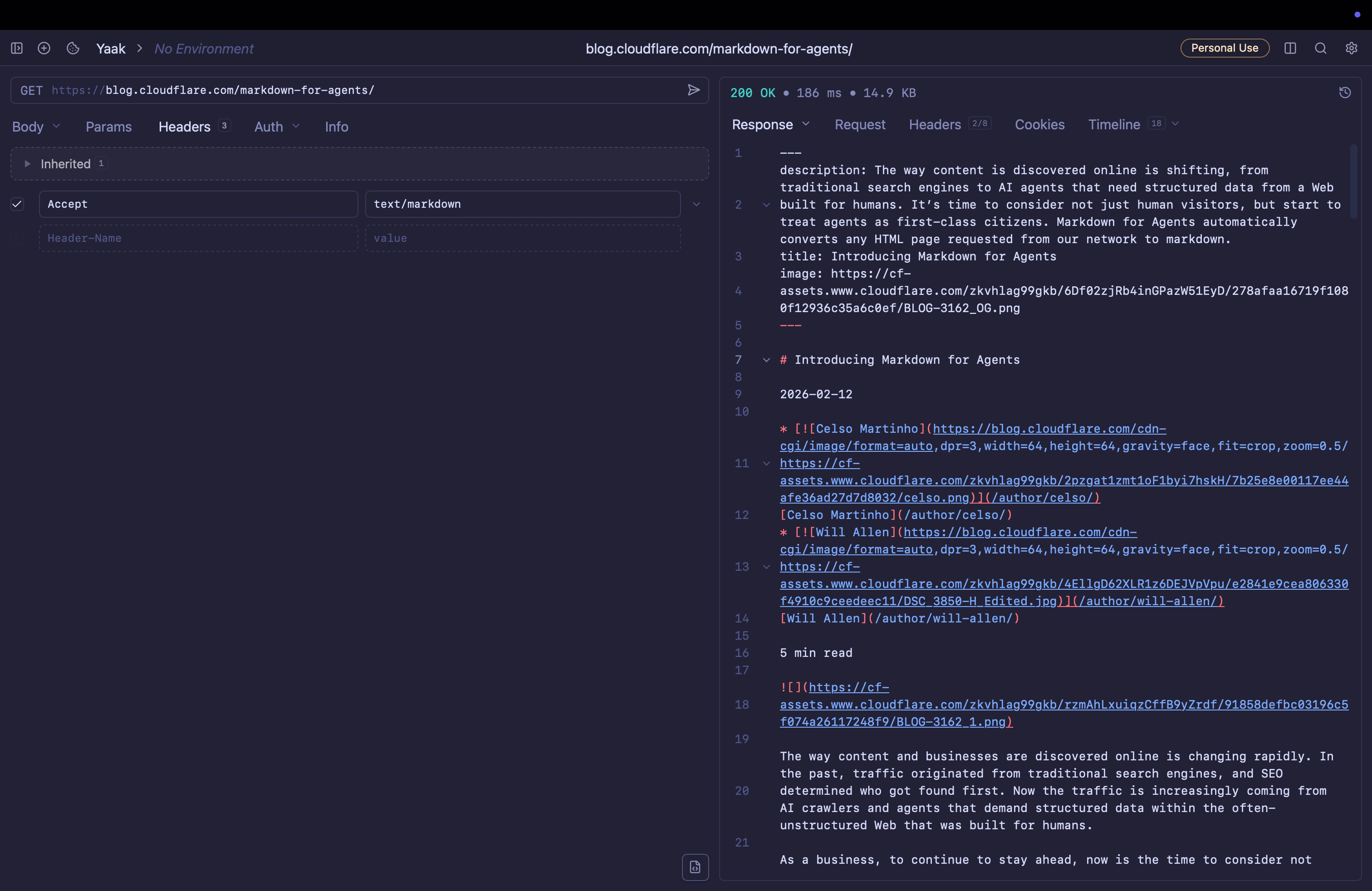 Markdown for Agents de Cloudflare