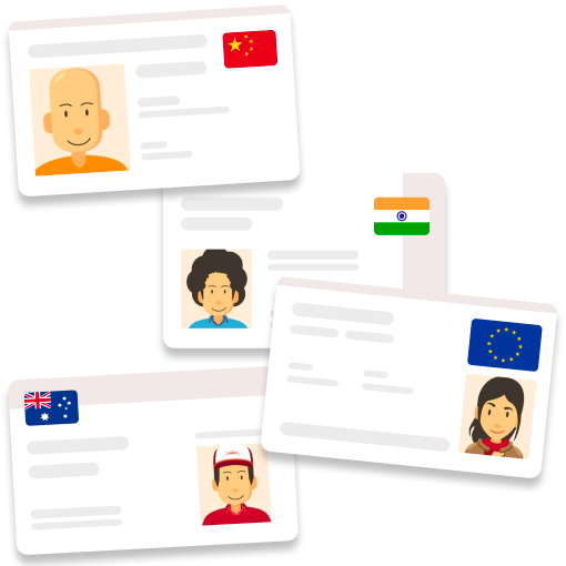 Four different forms of ID