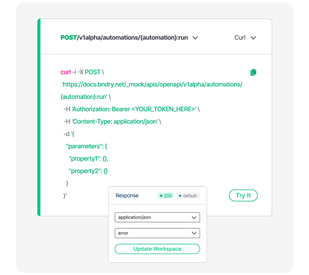 Code for building automations in BNDRY