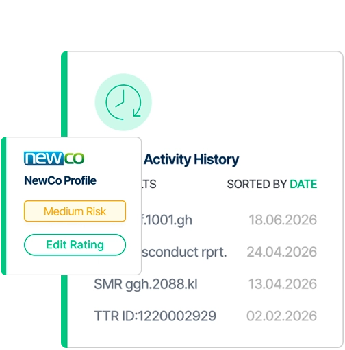 BNDRY helps to track reports against entities