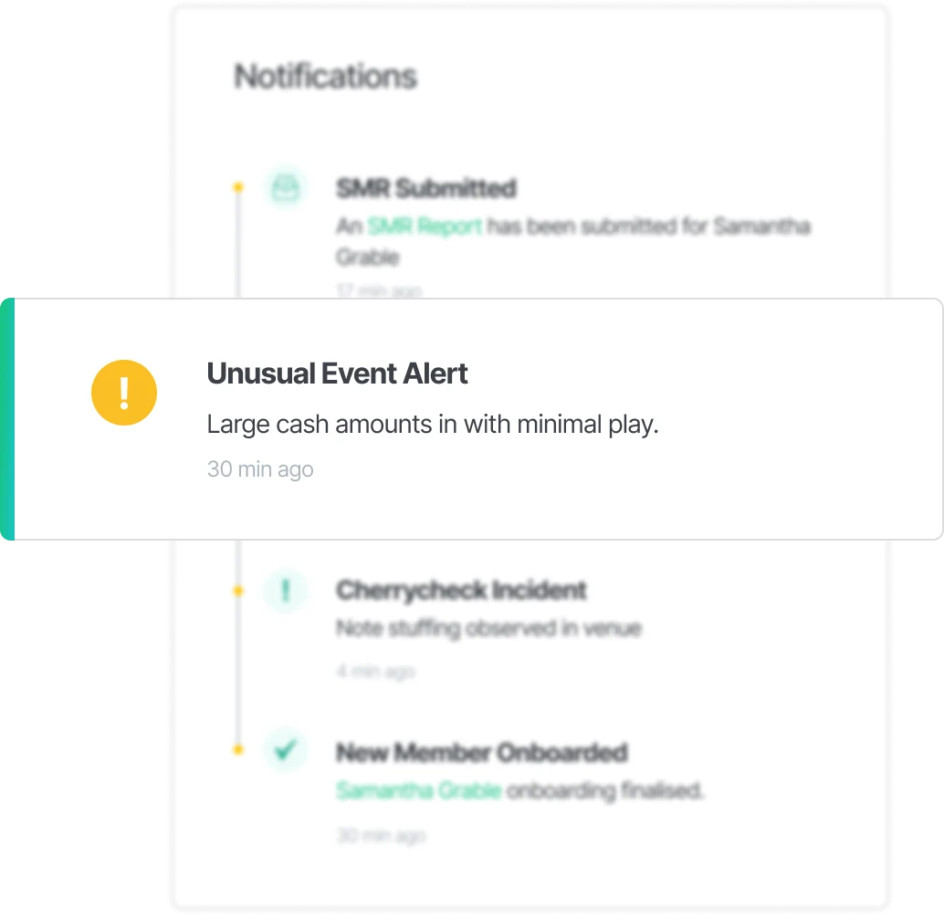 An example of monitoring activity and noting it in BNDRY