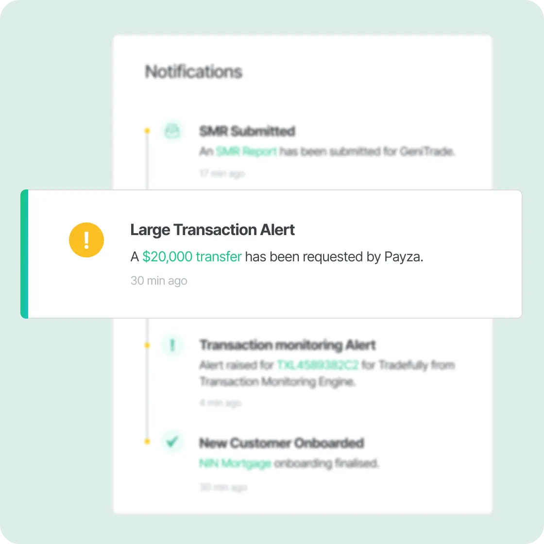 Example of creating a new suspicious matter report