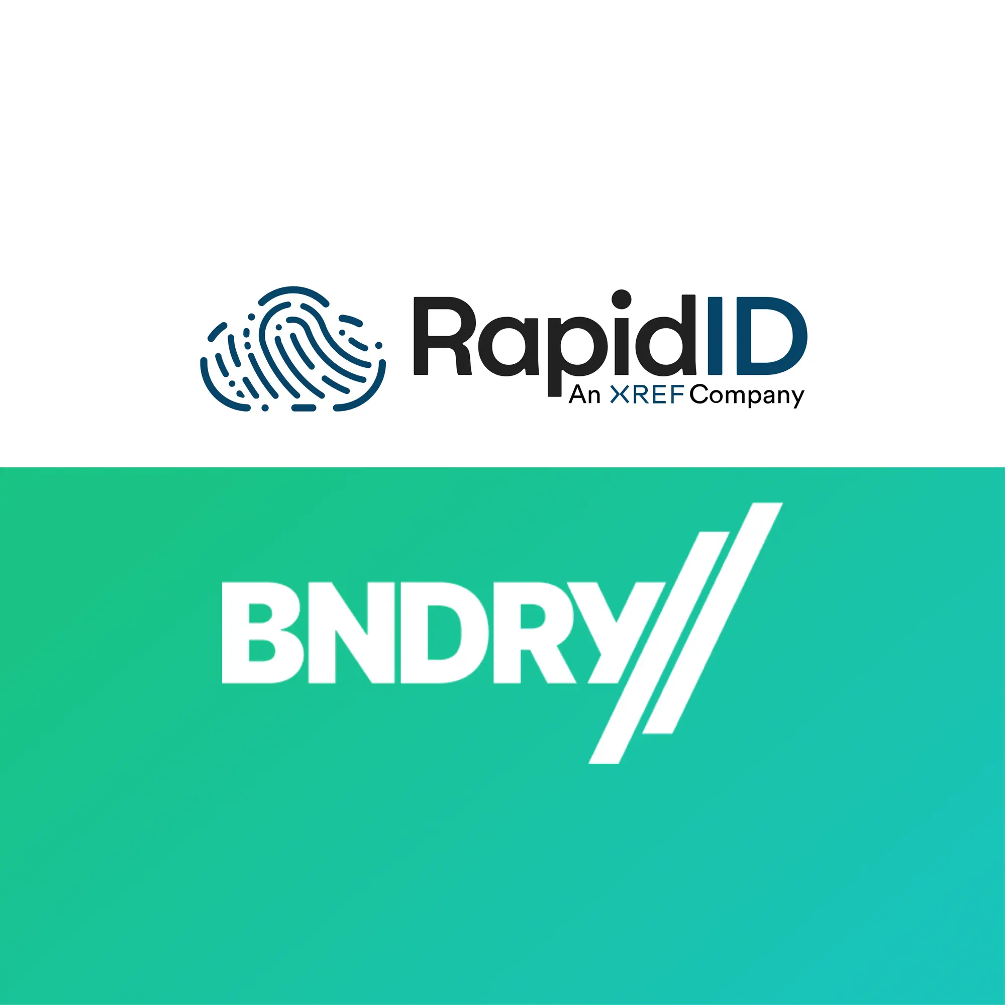 RapidID logo and BNDRY Logo