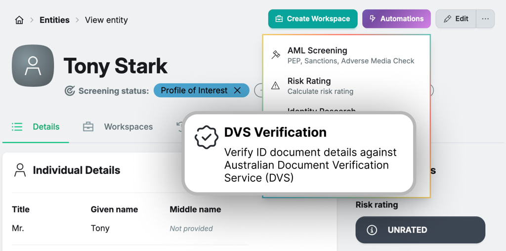 Verify Australian IDs documents directly in BNDRY.png