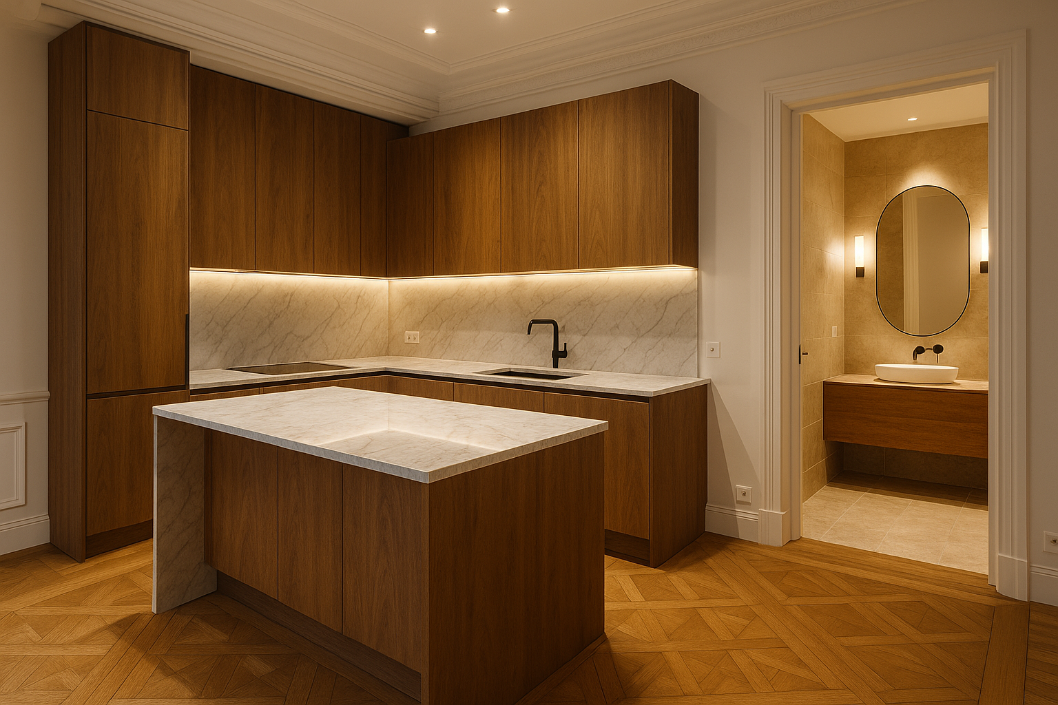rénovation haut de gamme paris : exemple 1