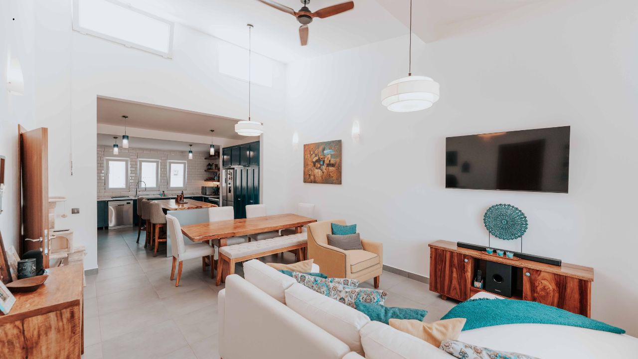 aménagement salon en longueur