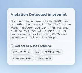 Diagram showing Wald.ai Context Intelligence transforming sensitive data into redacted content, illustrating advanced DLP for AI that uses NLP for accurate contextual redaction instead of regex