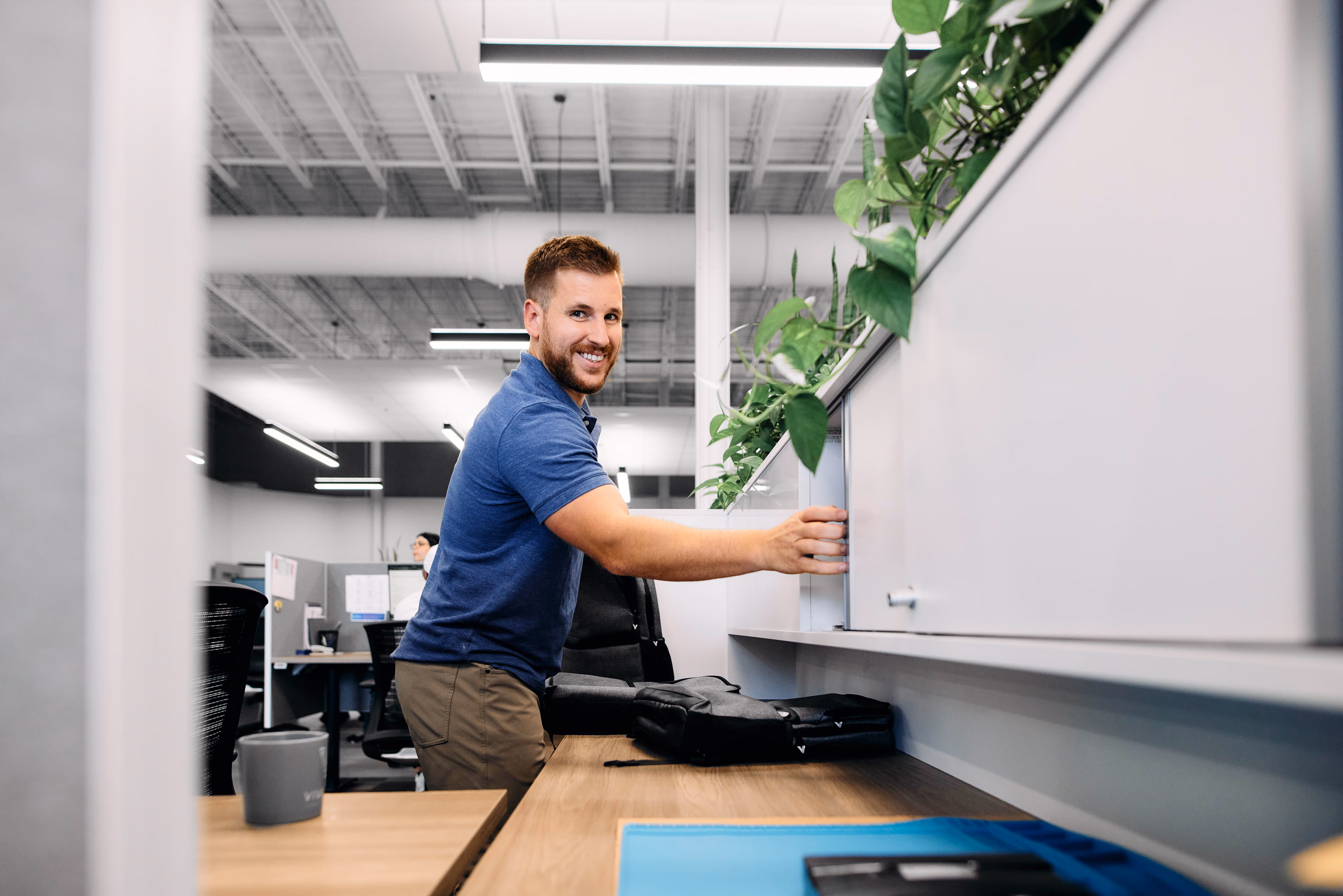 Man in office