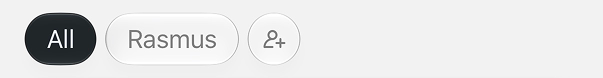 Person with plus icon at the top right
