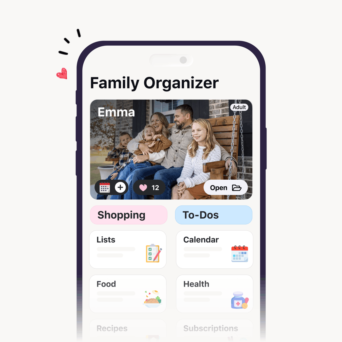 Famnest app preview