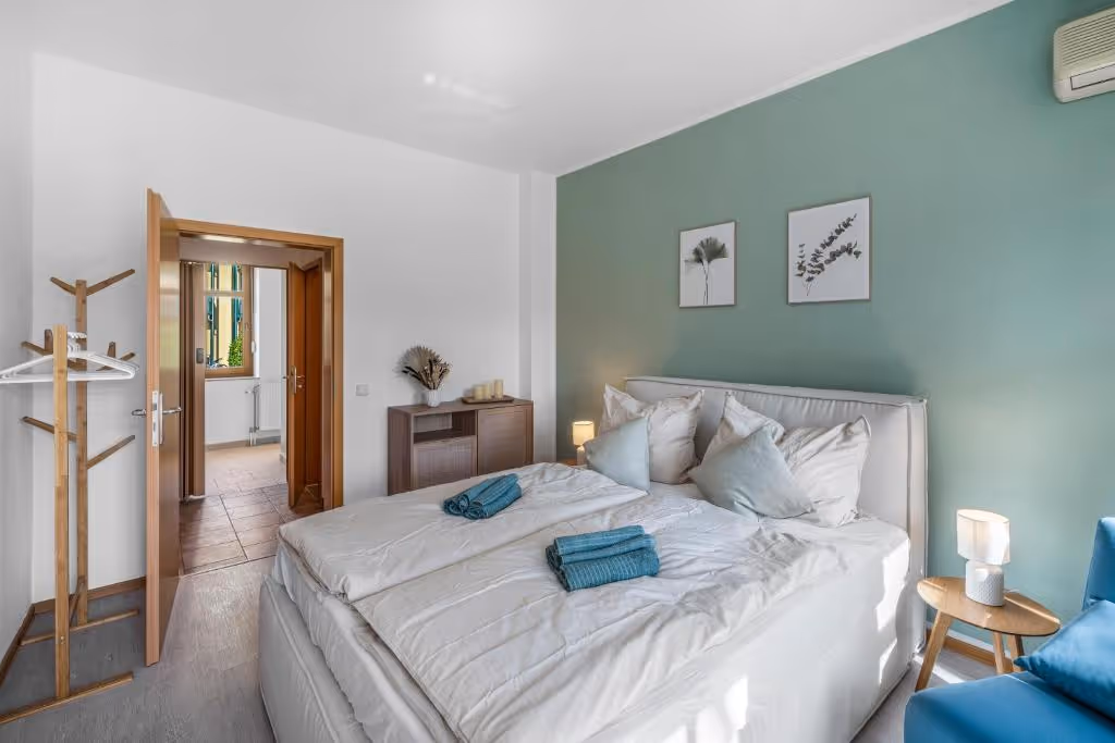 LeHa Stays - Neue Strasse 16a - EG 25qm - Schlafzimmer