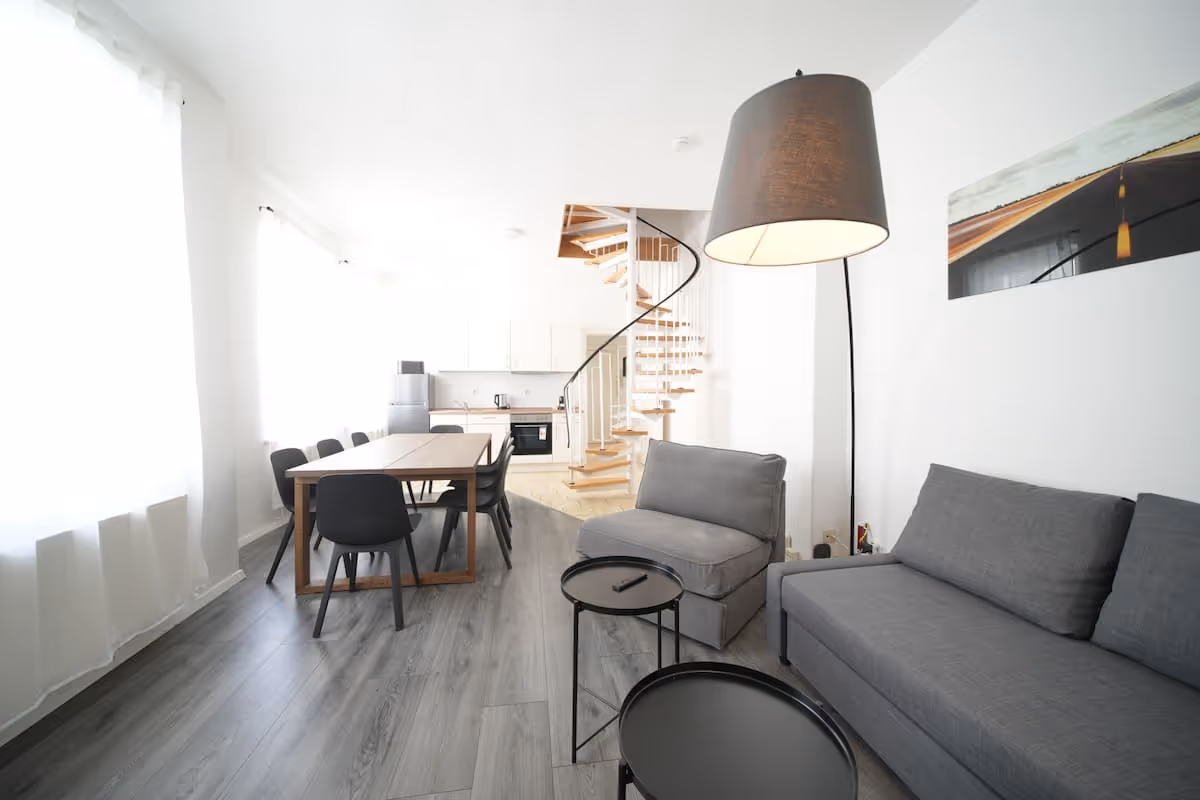 LeHa Stays -Wolfenbuettler Strasse 31 - 3.OG - Wohnzimmer