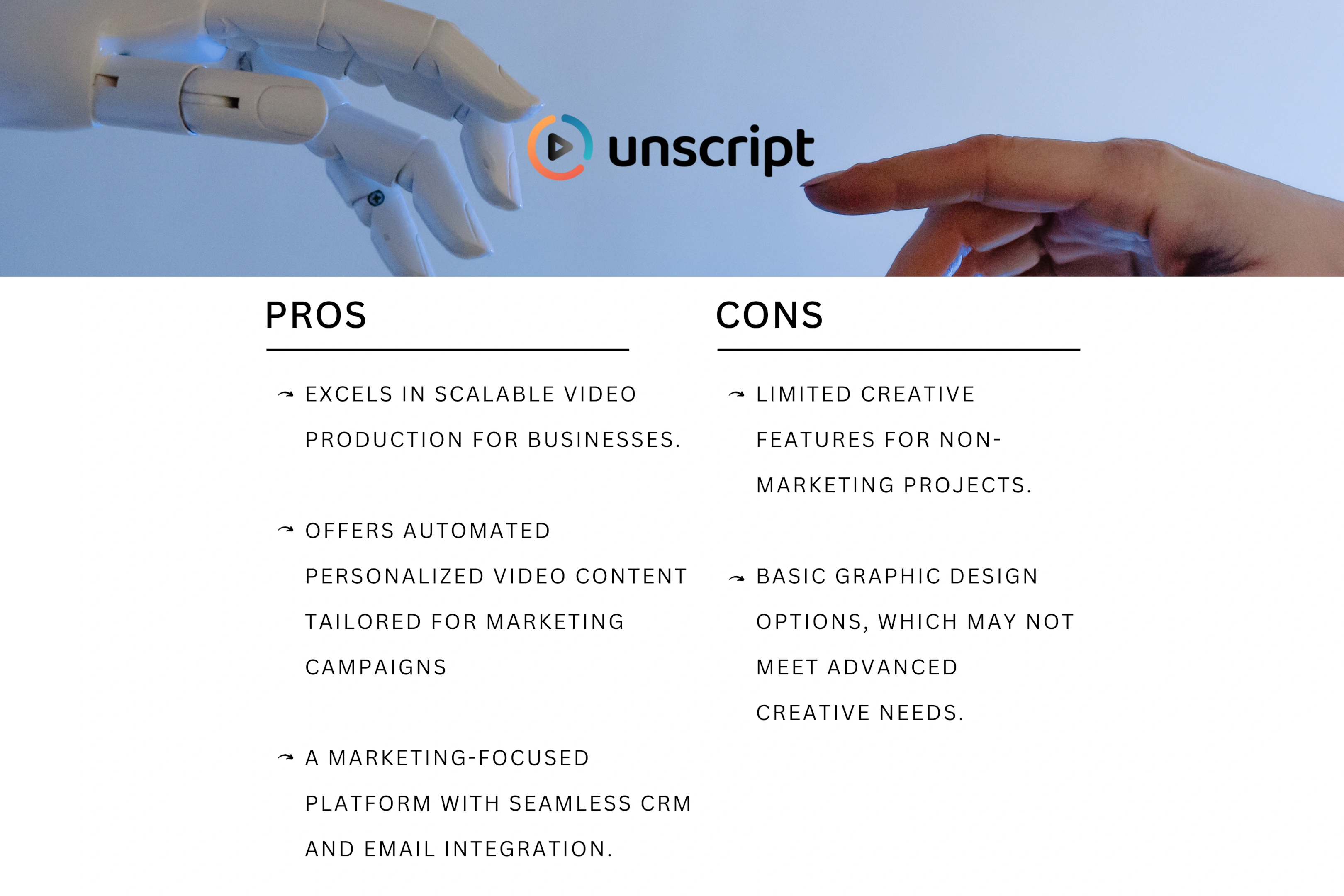 Unscript AI Pros and Cons