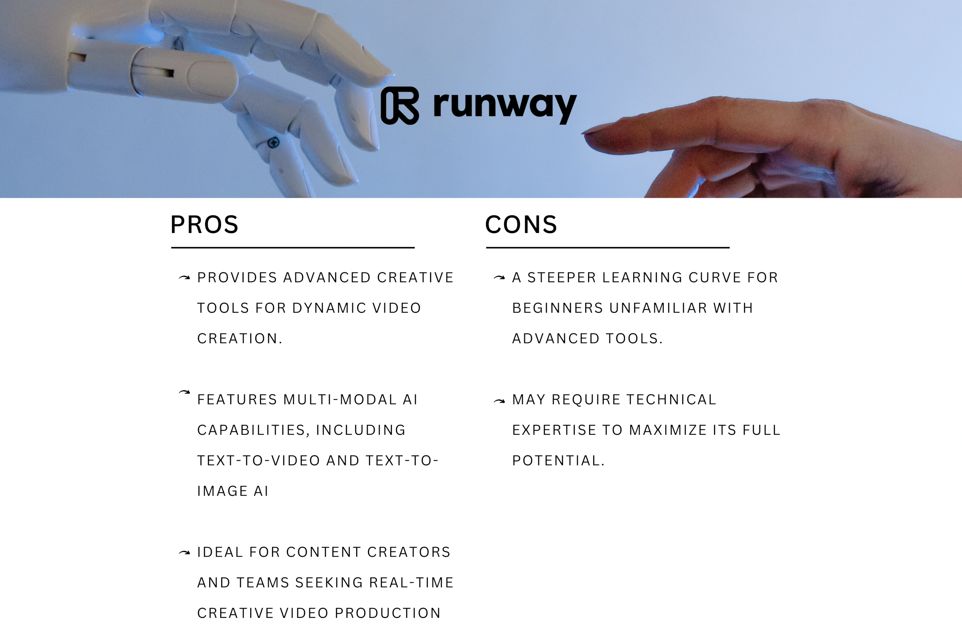 Runway AI Pros and Cons