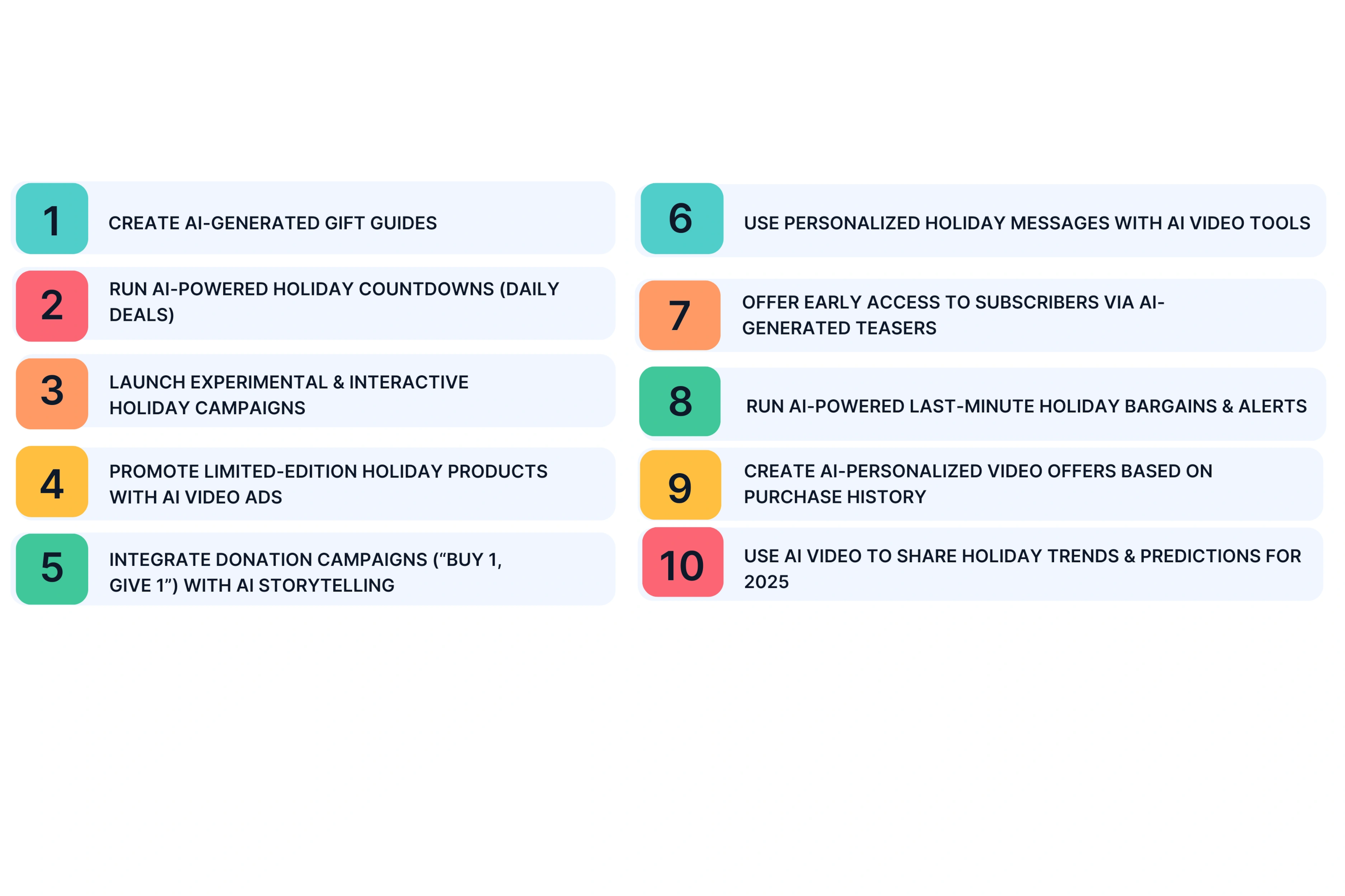 Top 10 Ways to Use AI Video Marketing for Your Festive Campaigns