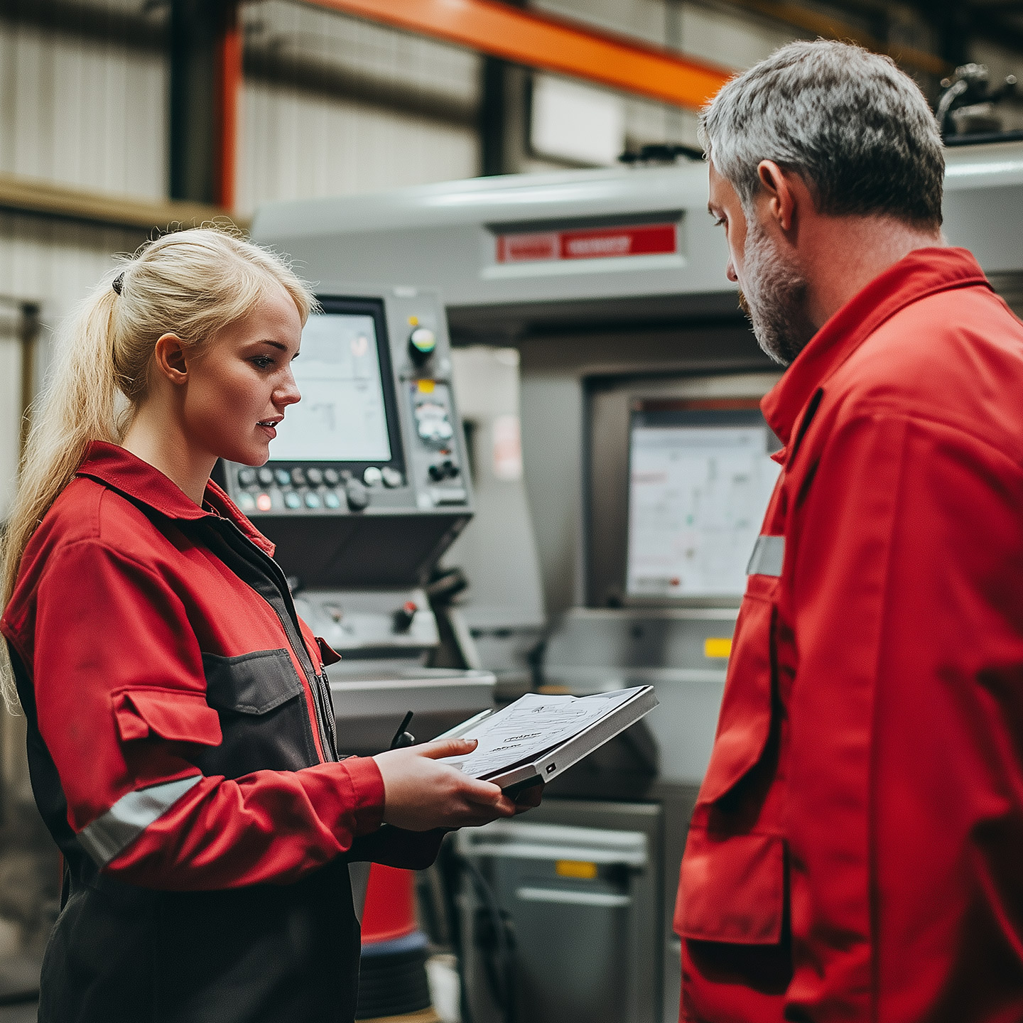 EDM-Workers-discussing-machine