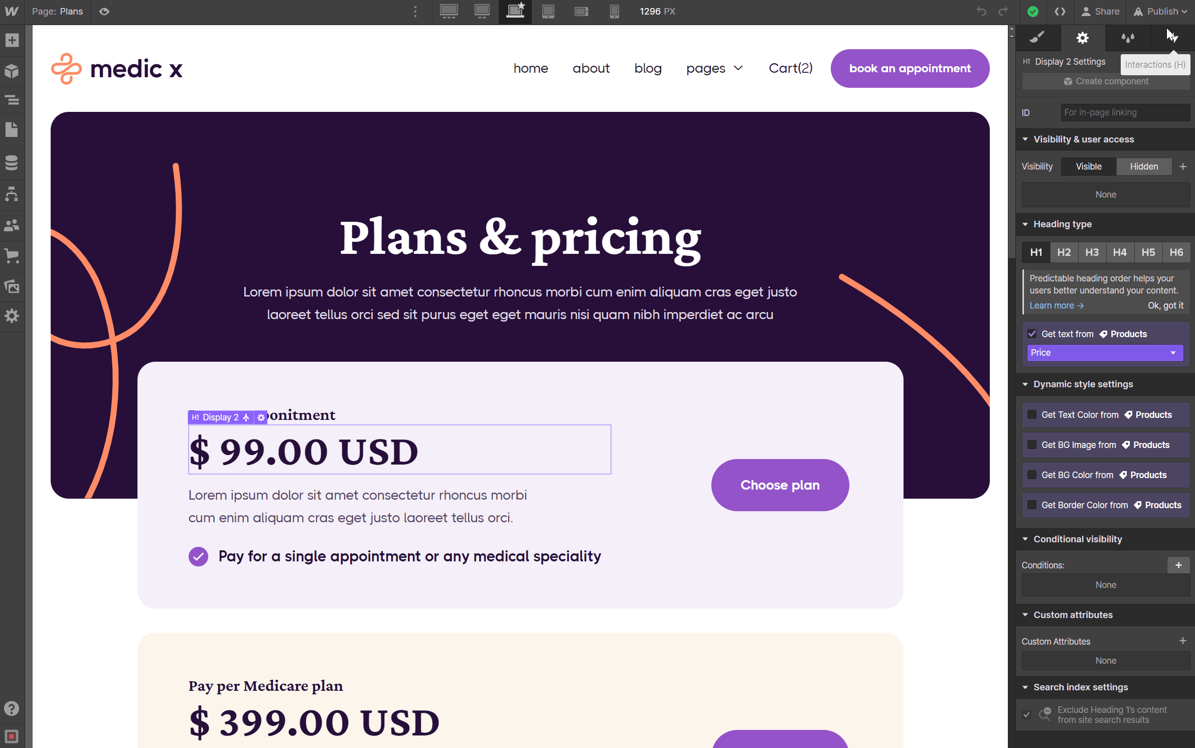 Start Here Products Backups - Medic X Webflow Template