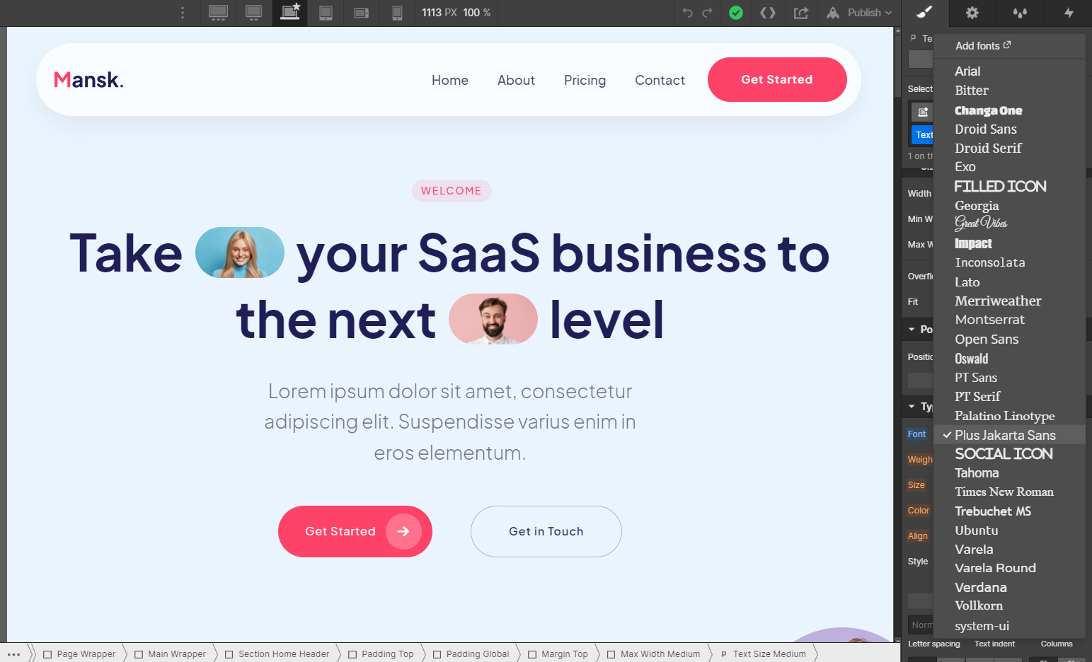 Fonts - Mansk Webflow Template