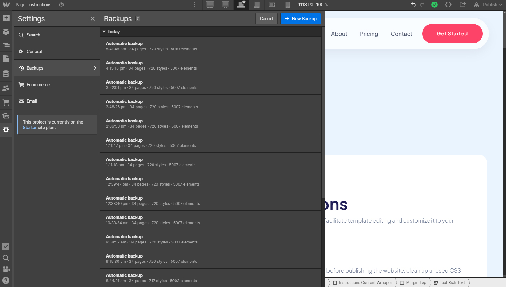 Backupv - Mansk Webflow Template