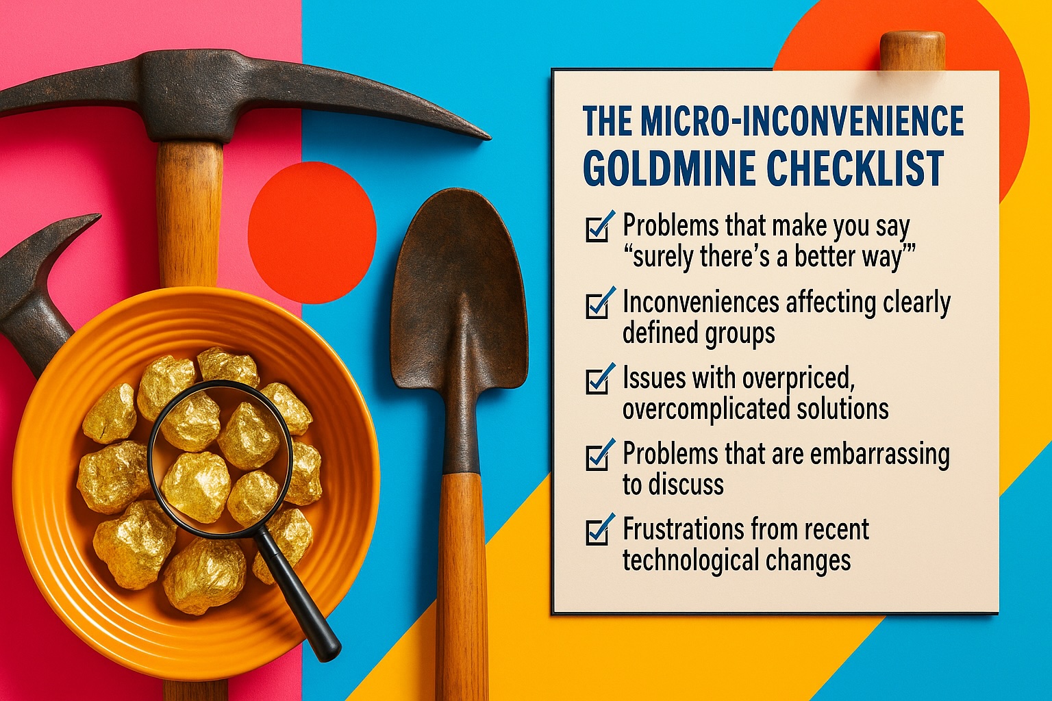 Micro-problem goldmine check list & diagram.