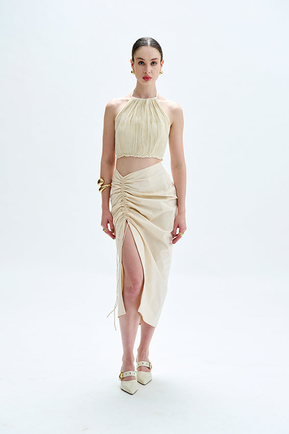 Lucid Muslin Halter Neck Top