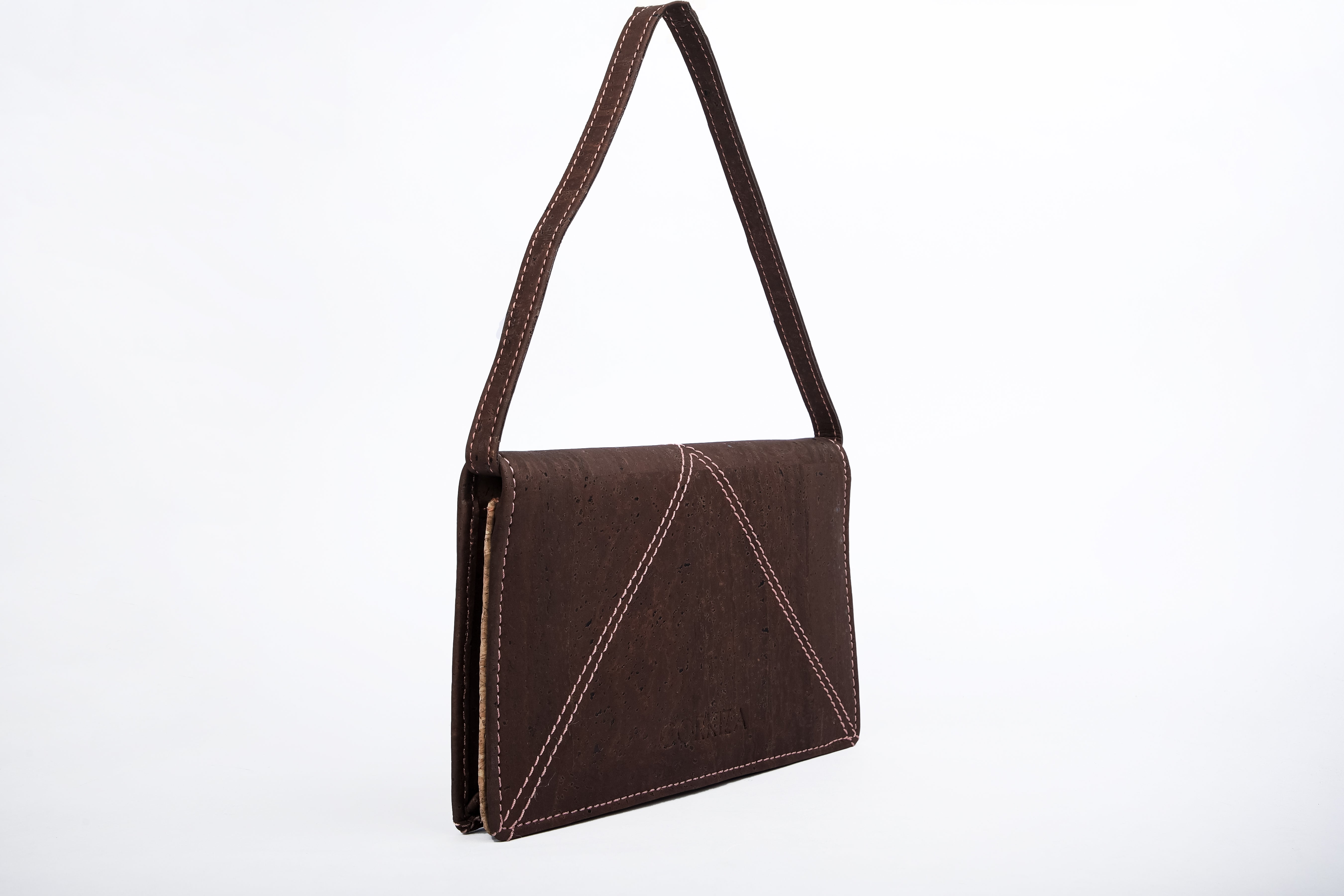 Brown Cork sling wallet