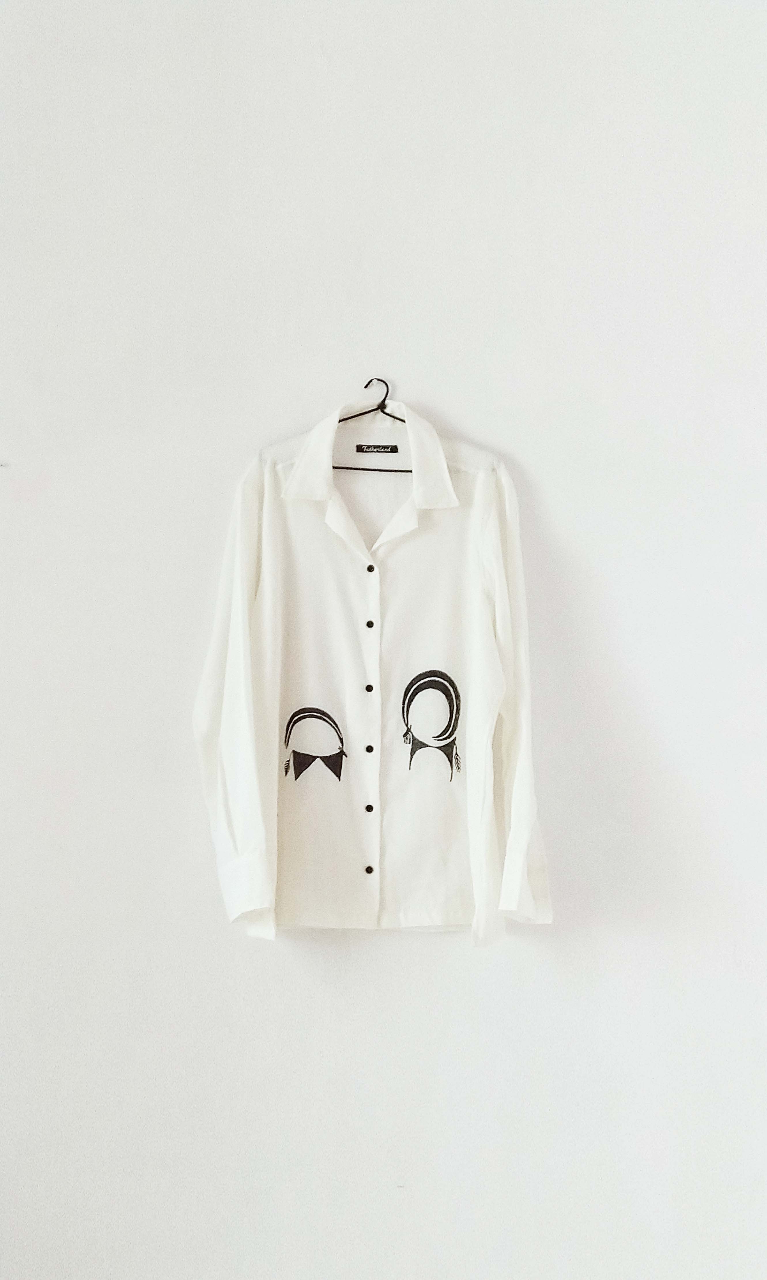 Slouch Shirt With Cuban Collar | Susa Trail Motif | Hand Block Printed Cotton | For Women & Men | Ready To Ship