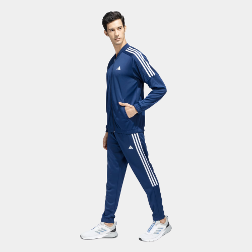 Adidas 3 Stripes Plain AEROREADY Mens Track Suit - Blue
