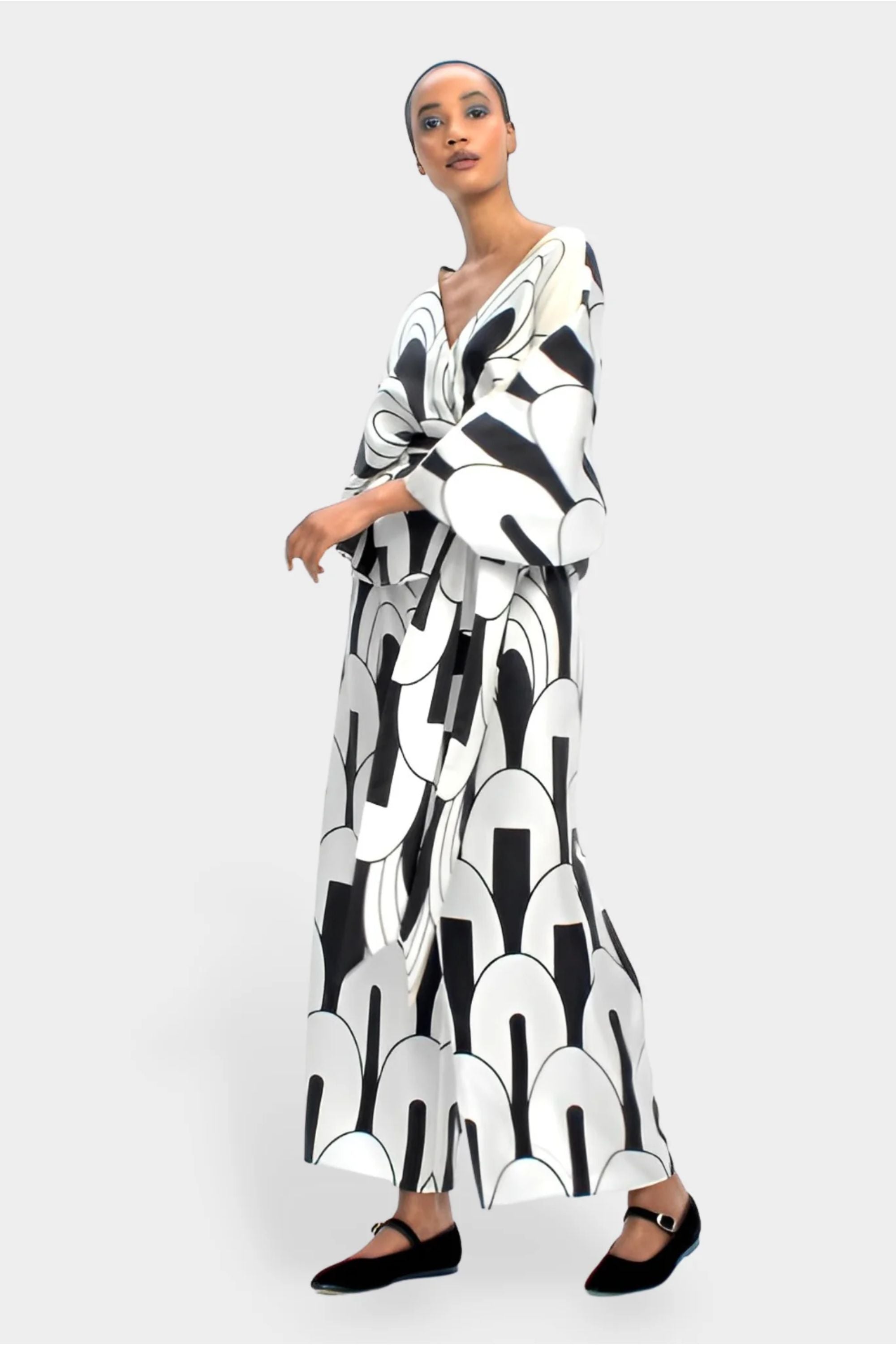 Abstract Black & White Coord Set