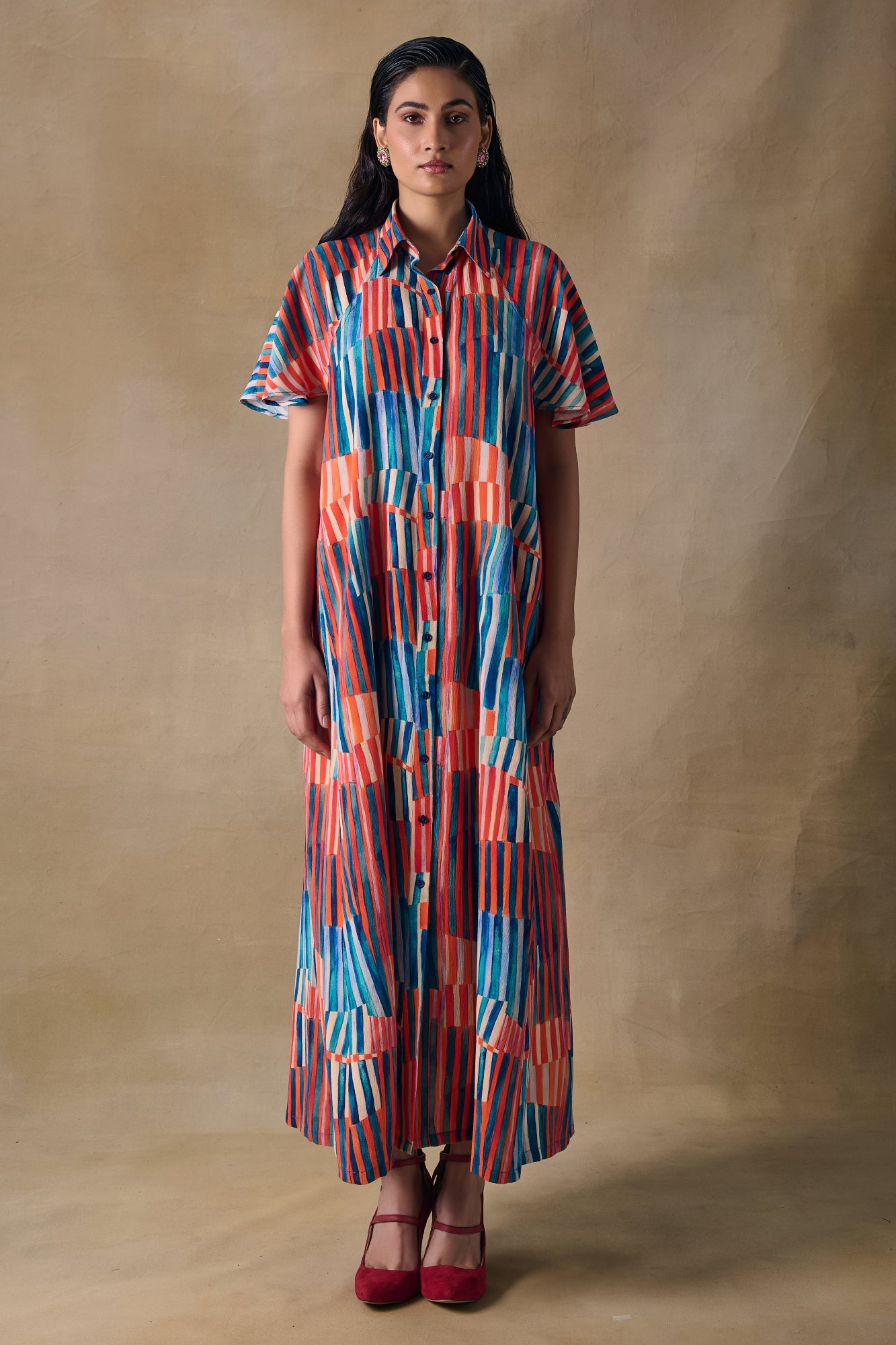 Asilah Stripe Raglan Dress
