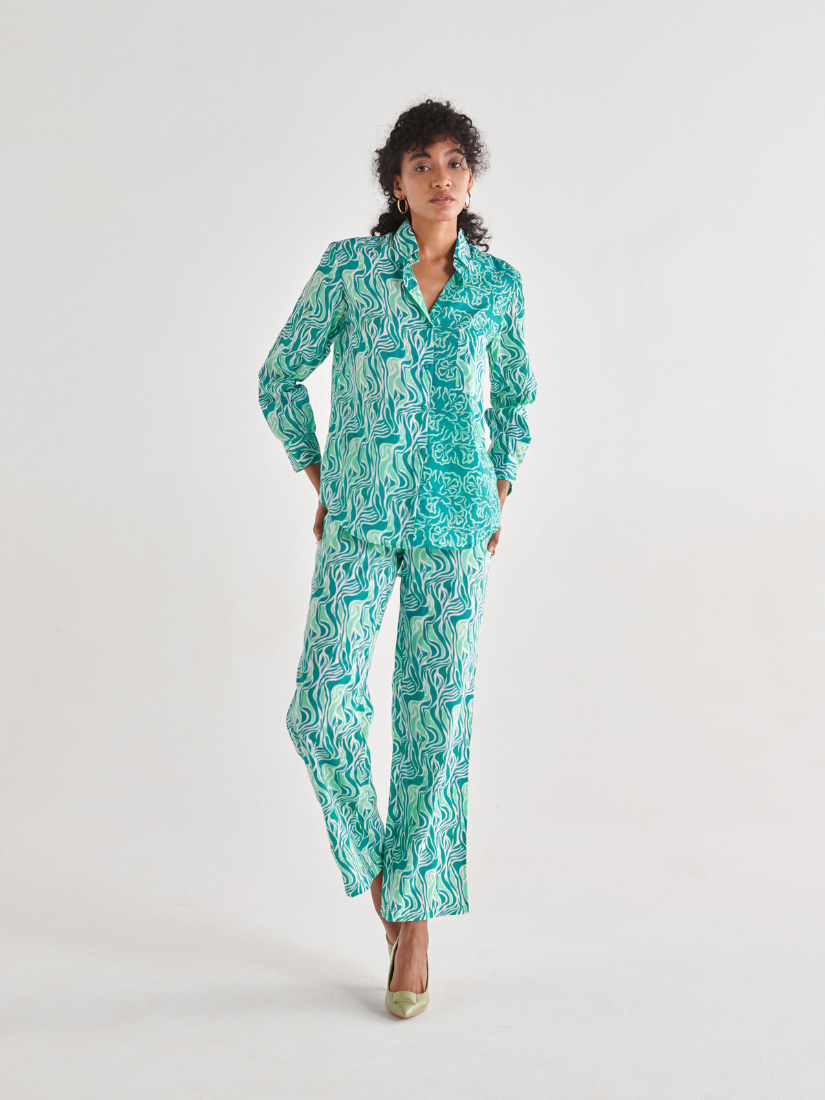 Blue Maze Co-ord Set