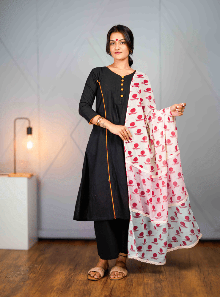 Pastel Trio Bindi Dupatta