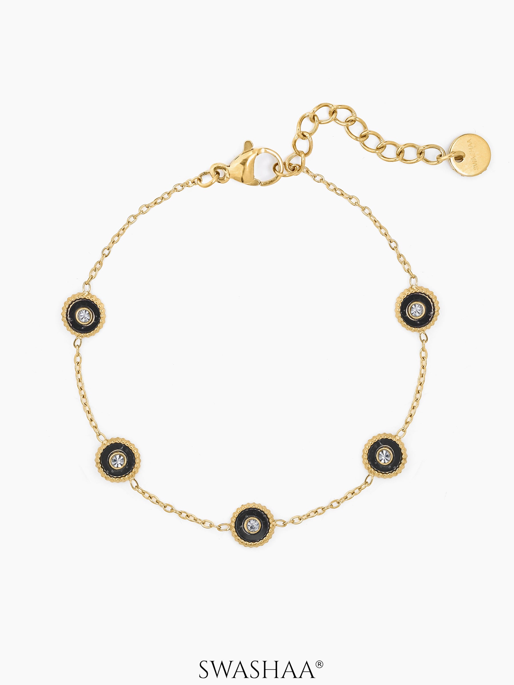 Maelis Black Charms Bracelet