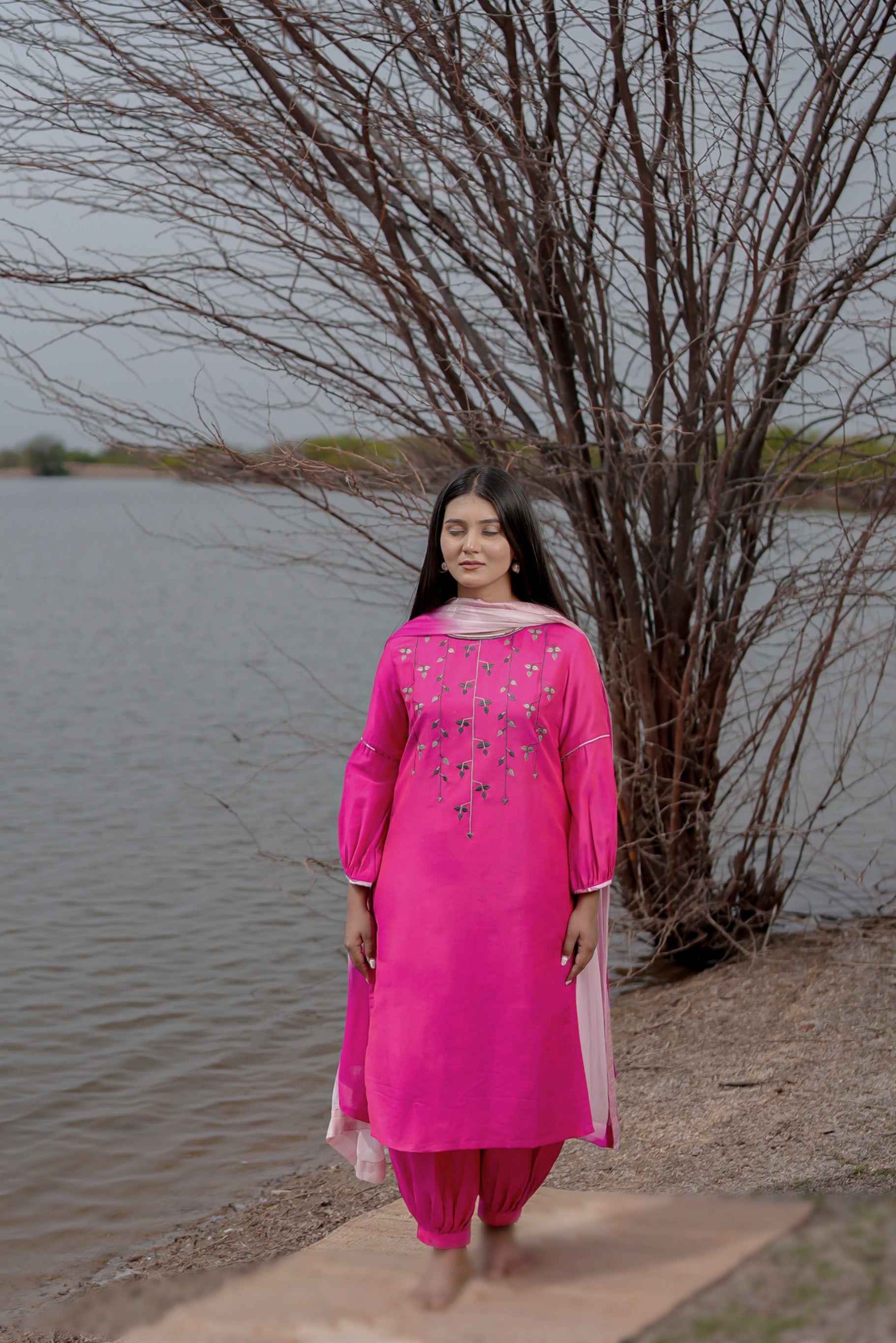 FUSCIA ROZAANA SET