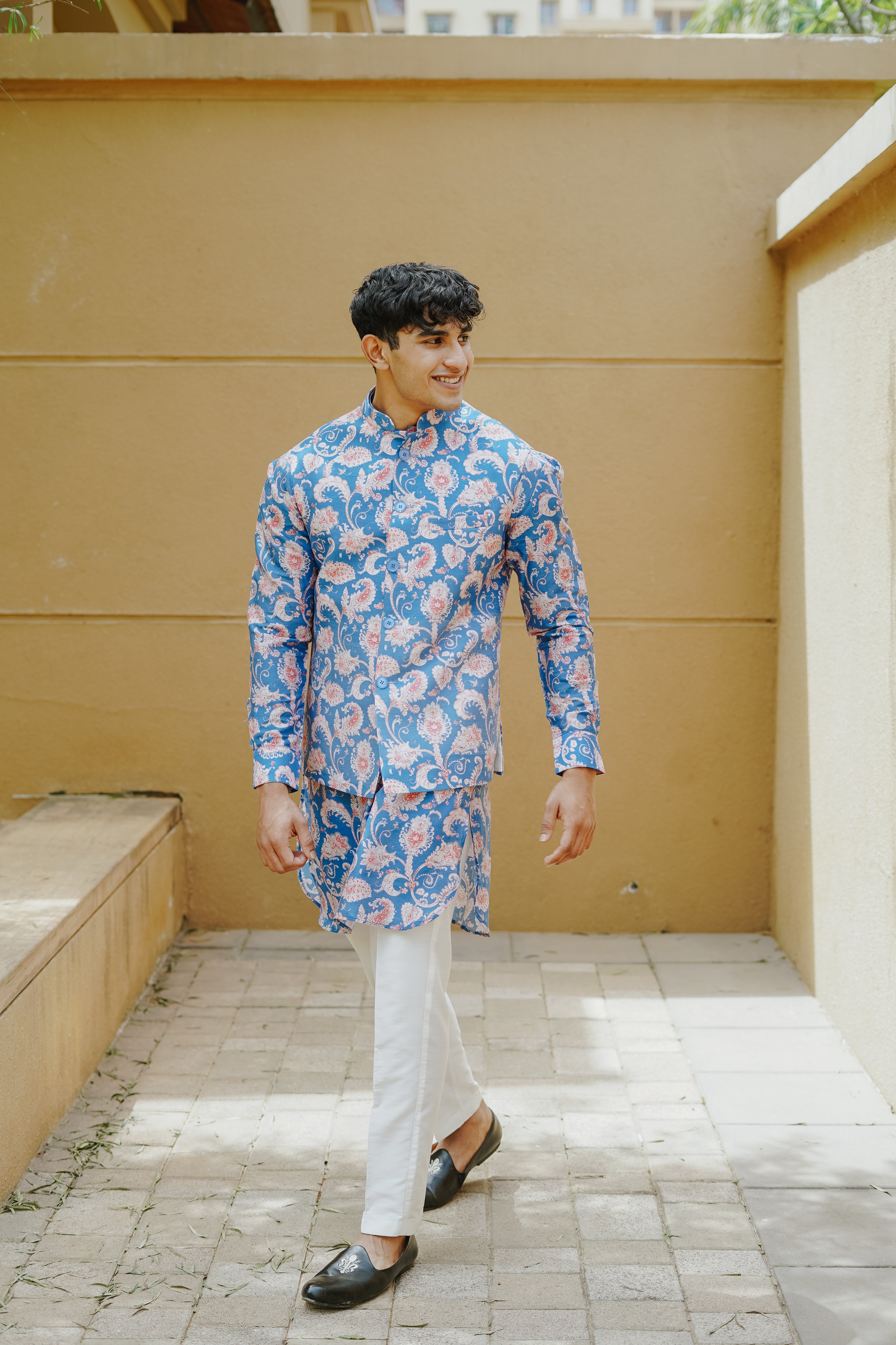 Jaipur Blue Kurta and Bandi