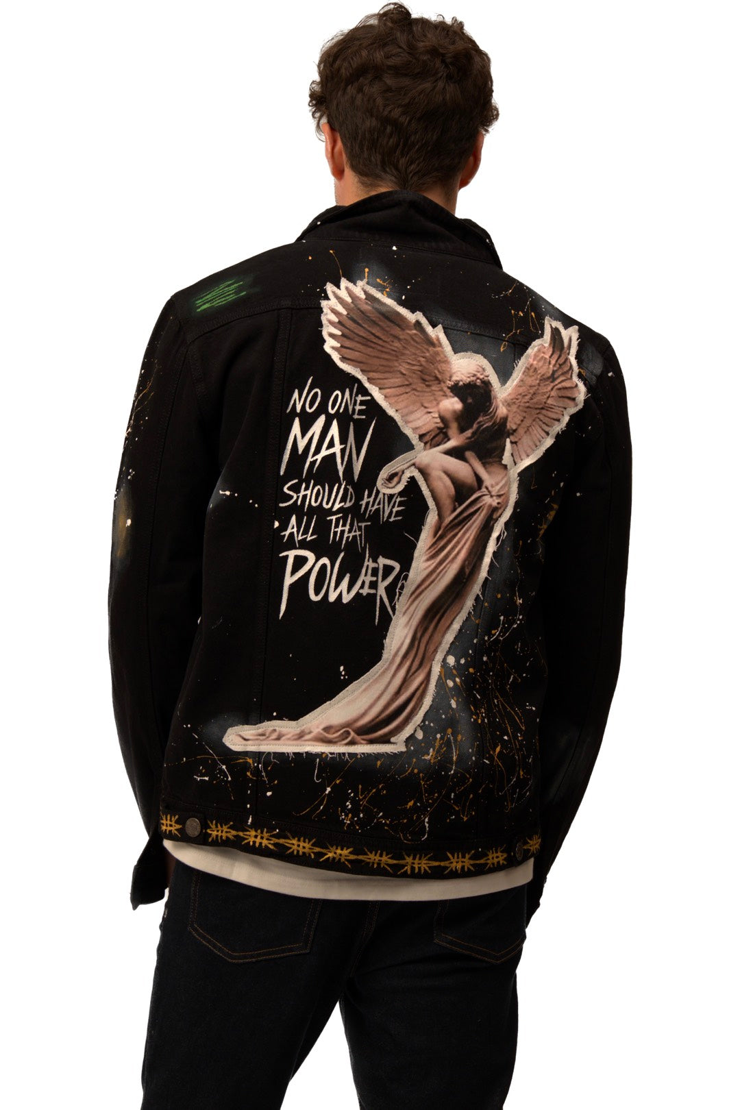 'ANGEL OF RENAISSANCE' PRINTED VALKYRE JACKET