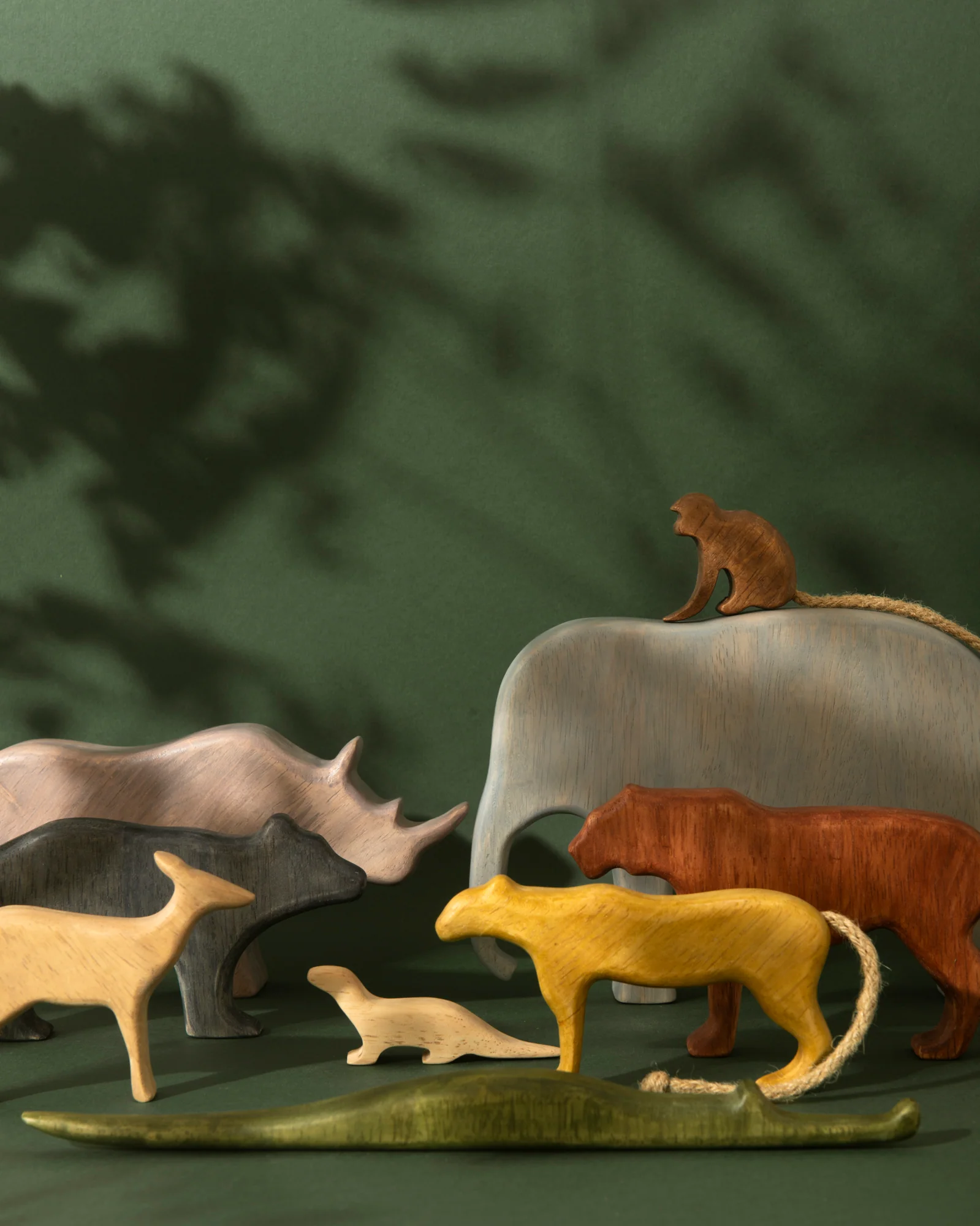Wooden Animals from the Jungles of India