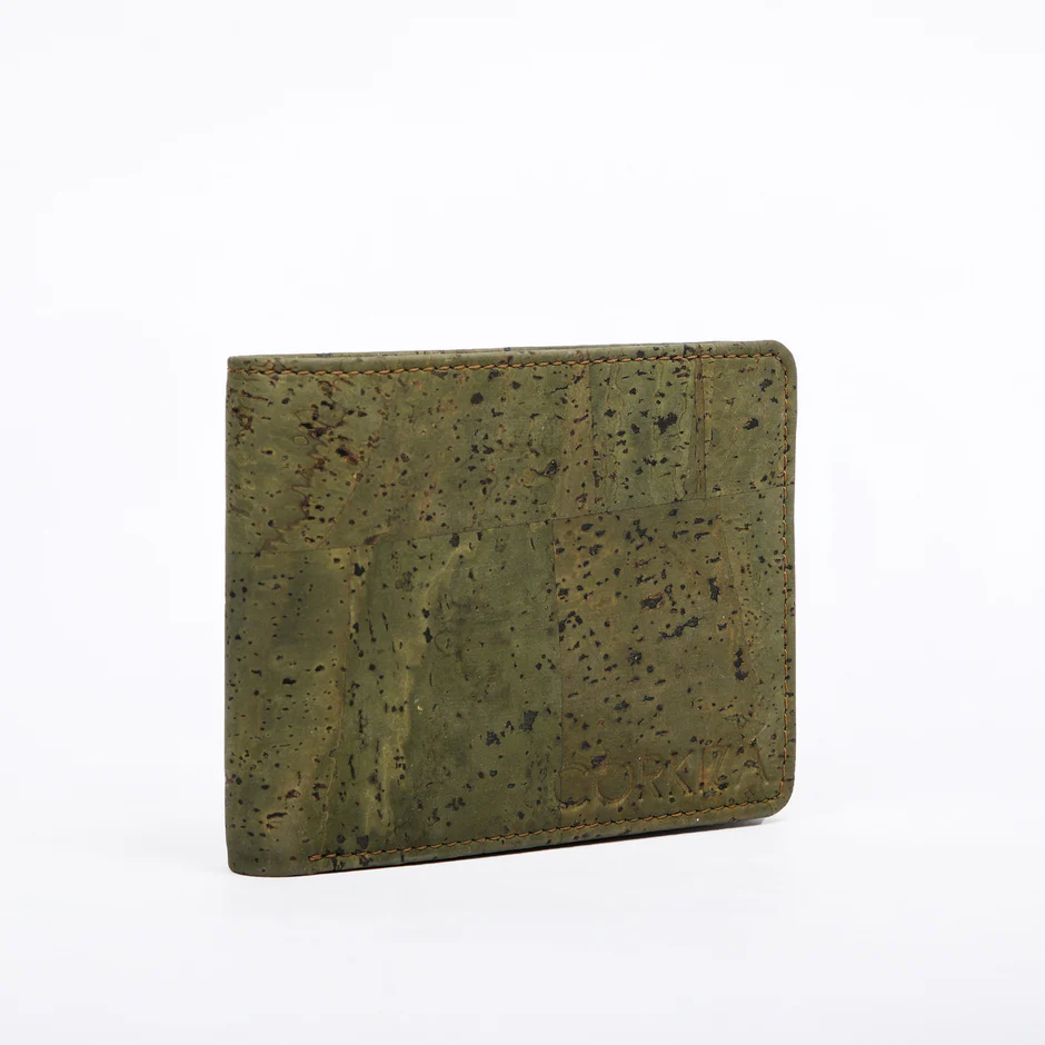 Cork tri fold men's wallet - Oliver 2.0