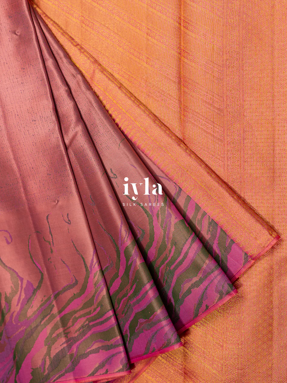 The Alchemy Blaze Kanjeevaram in Watermelon Pink