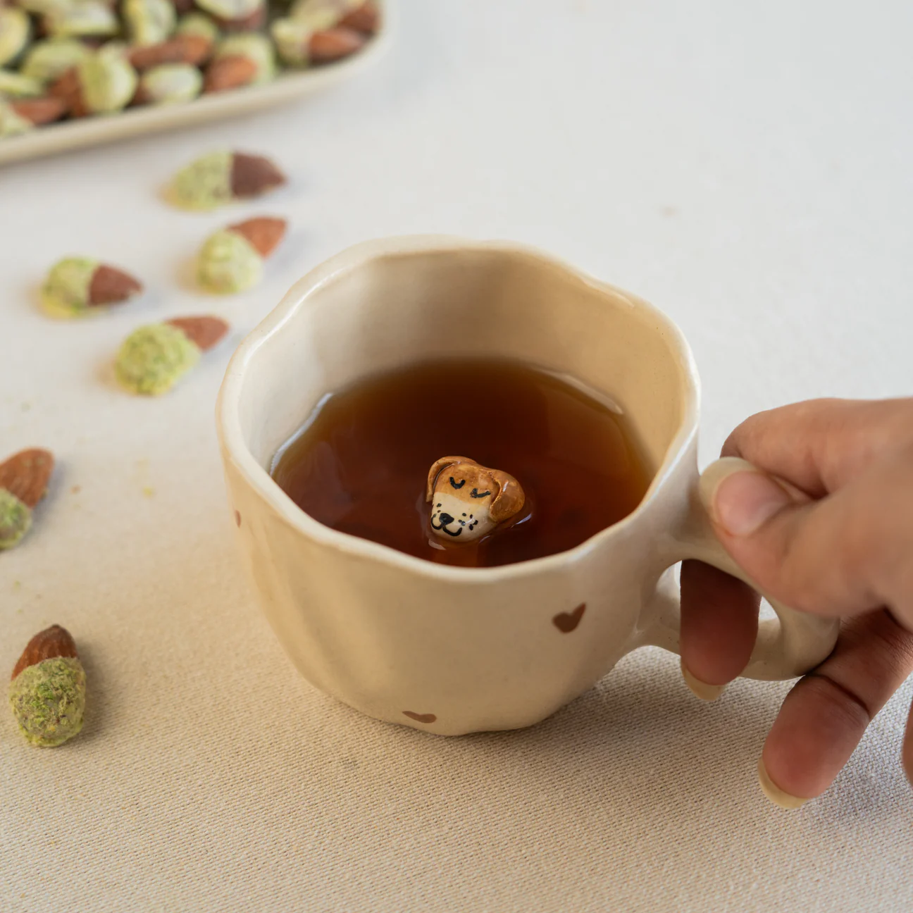 Peek-A-Boo Dog Cup | 200 ml | Handmade