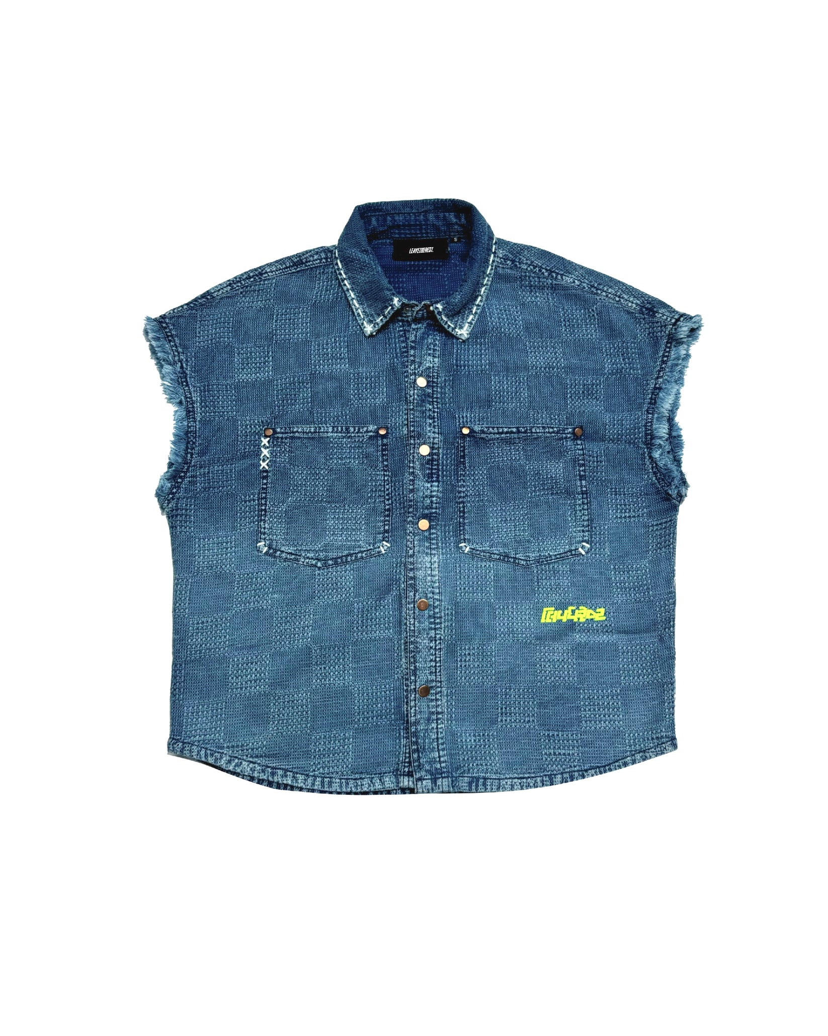 Jacquard Denim Vest Shirt RTW
