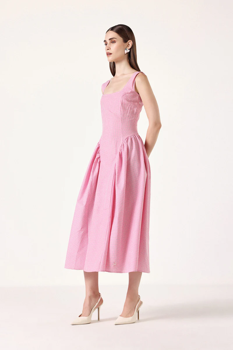 Corset Gingham Dress