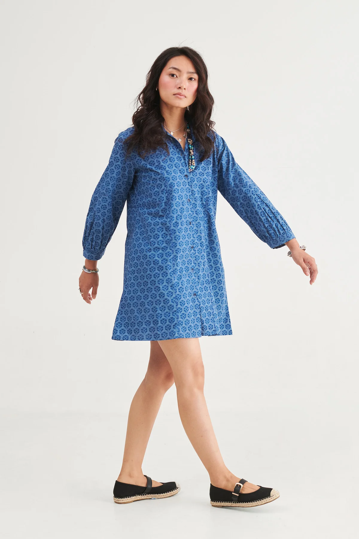 Indigo Berry Short Dress