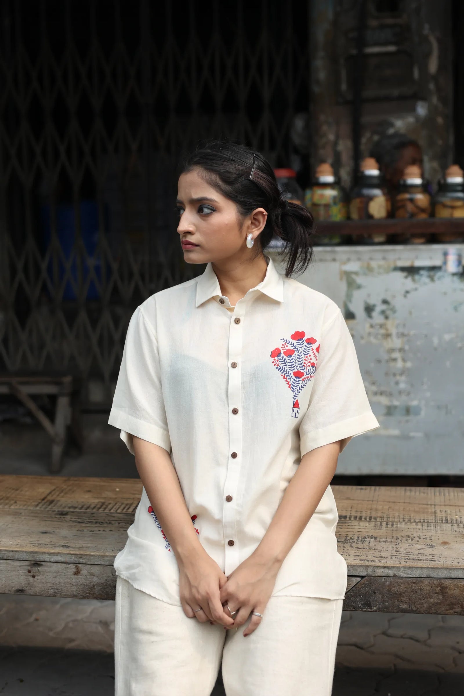 Up House Handloom Organic Cotton Shirt