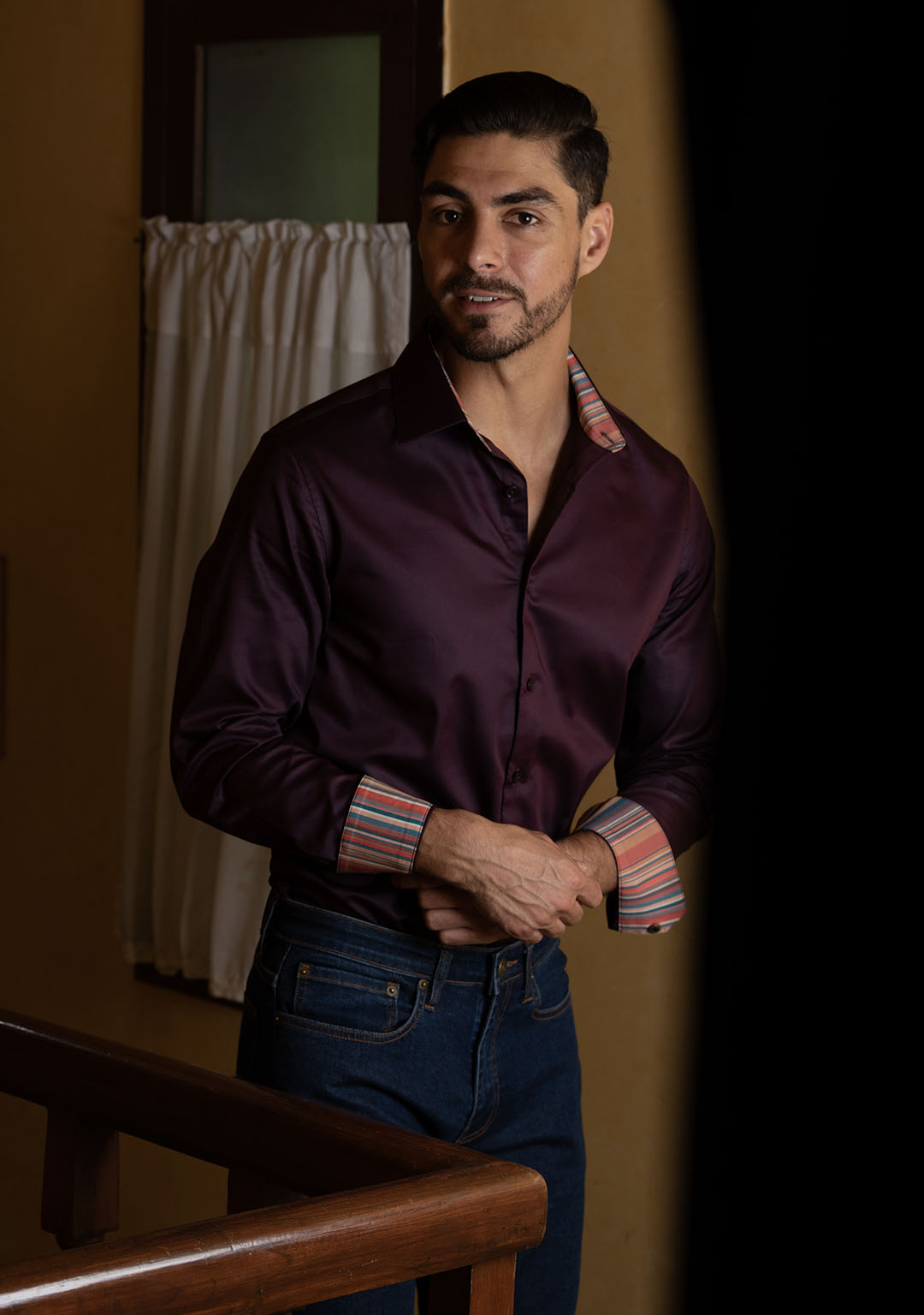 Royale Burgundy with Stripes