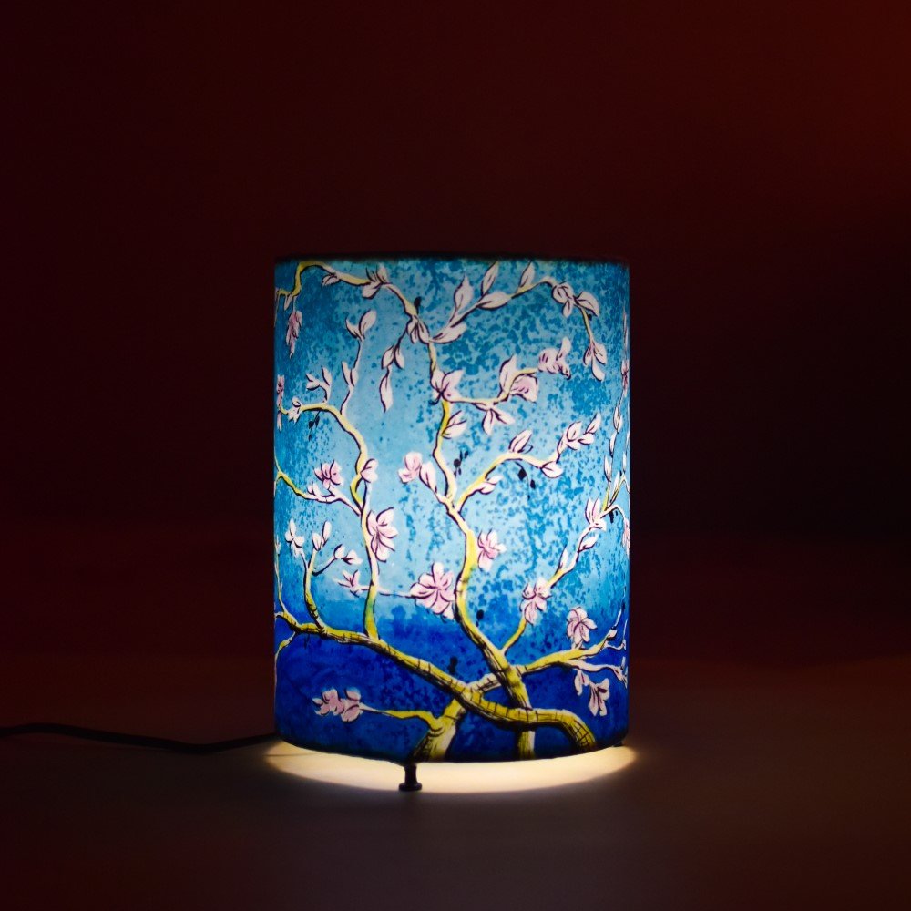 Almond Blossom Hand Painted Lamp
