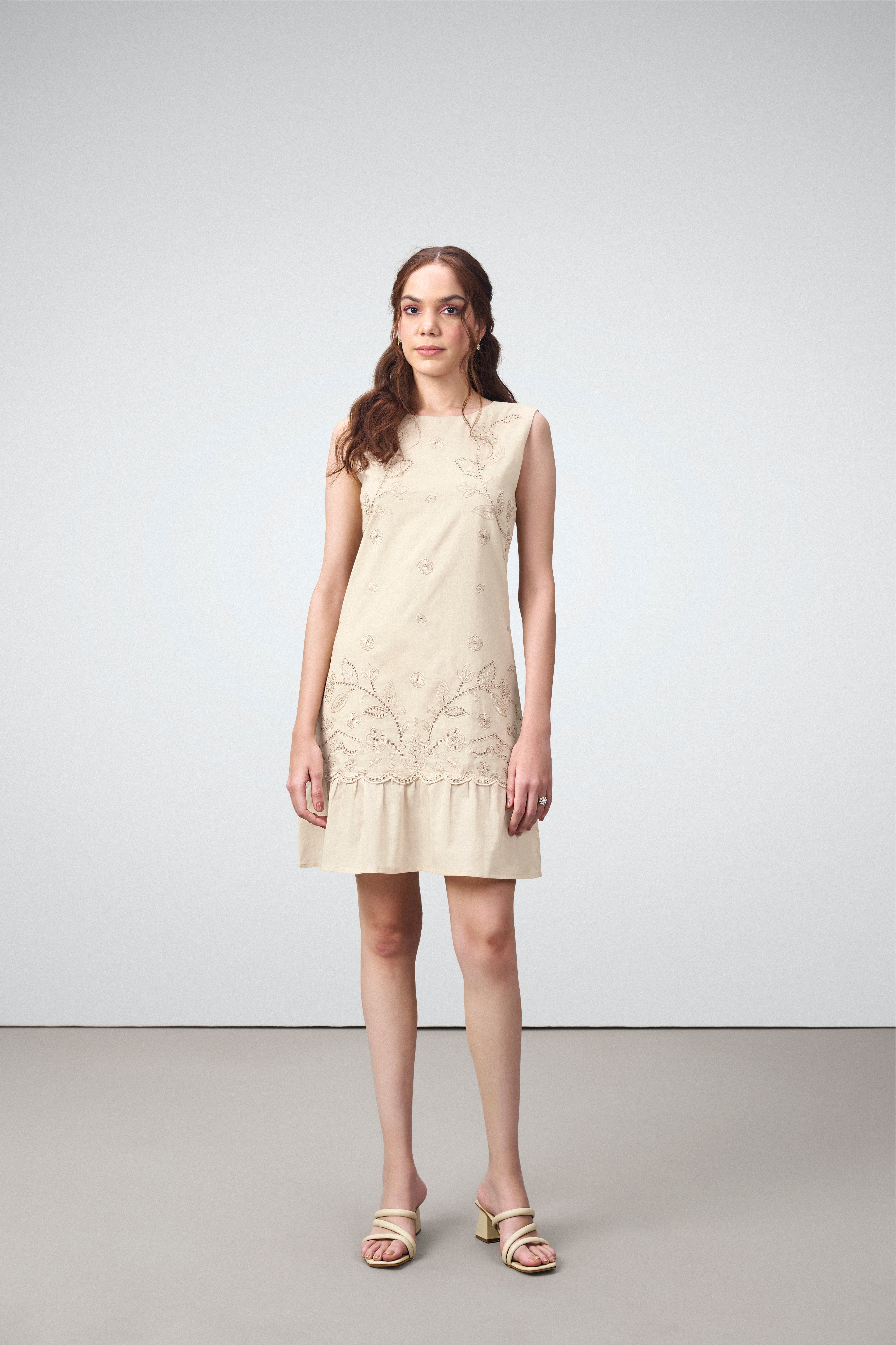 Embroidered Short Dress