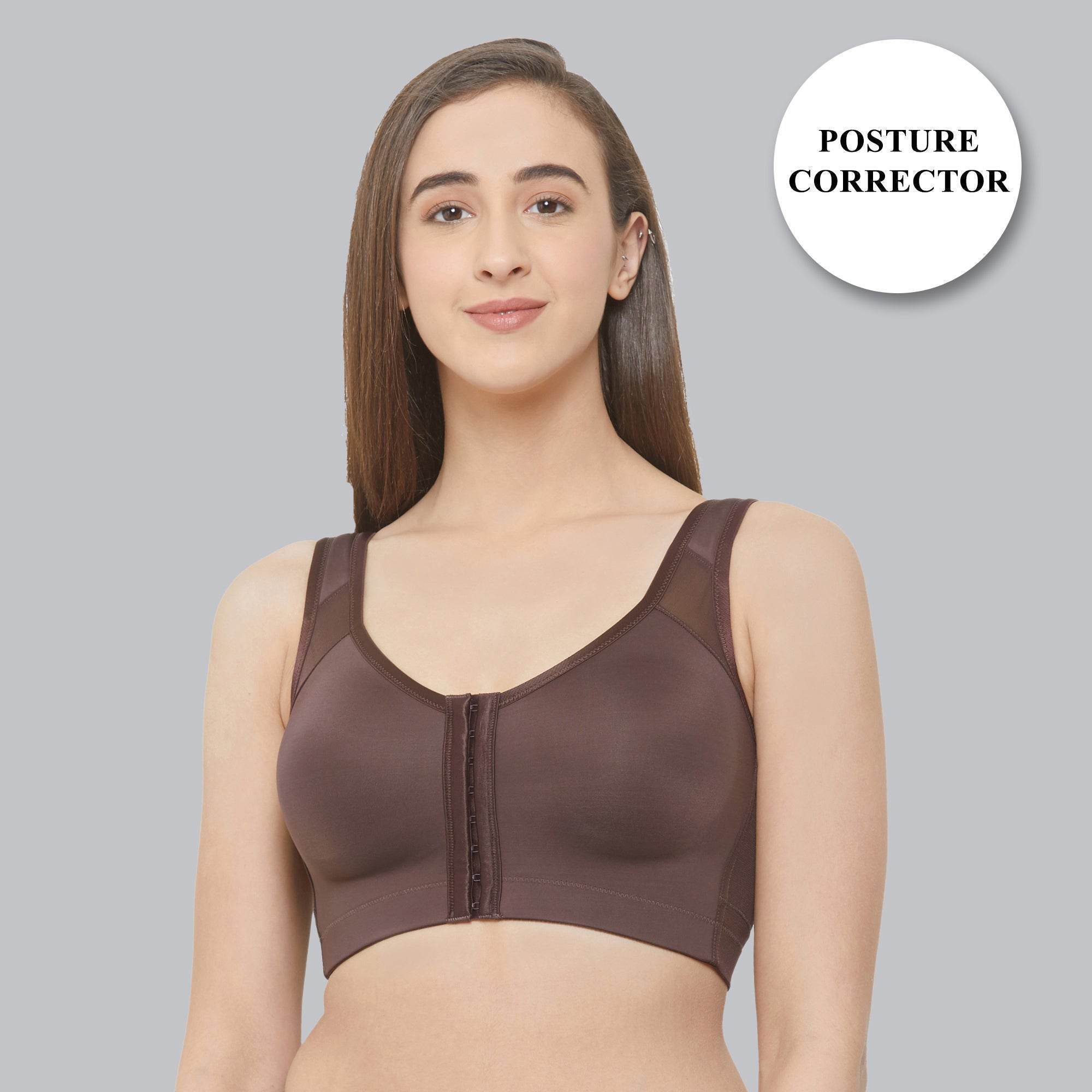 Front Closure Full Coverage Non Padded Non Wired Bra